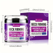 Rozino Neck Firming Cream for Neck, Chest & Face - Lightweight Hydrating Moisturizer - 50ml