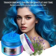 ROZINO One-Touch Blue Hair Wax - Temporary Hair Color Gel