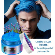 ROZINO One-Touch Blue Hair Wax - Temporary Hair Color Gel