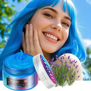 ROZINO One-Touch Blue Hair Wax - Temporary Hair Color Gel