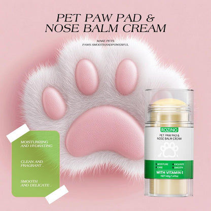 ROZINO Pet Paw & Nose Balm - Vitamin E Moisturizing for Smooth Paws