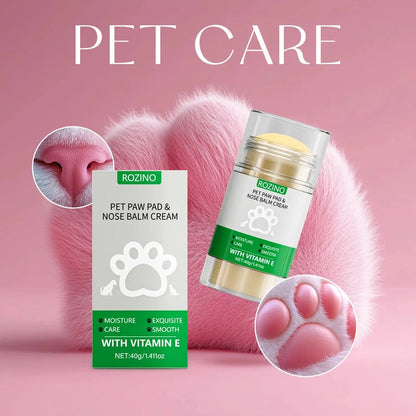 ROZINO Pet Paw & Nose Balm - Vitamin E Moisturizing for Smooth Paws