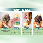 ROZINO Pet Paw & Nose Balm with Vitamin E - Moisturizing Paw Care for Dogs & Cats