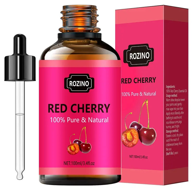 Rozino Red Cherry Essential Oil - Body & Hair Moisturizing Treatment