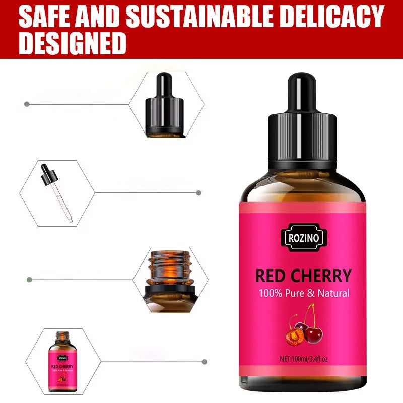 Rozino Red Cherry Essential Oil - Body & Hair Moisturizing Treatment