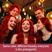 ROZINO Red Hair Dye Styling Wax - Temporary Color & Hold