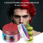 ROZINO Red Hair Dye Styling Wax - Temporary Color & Hold