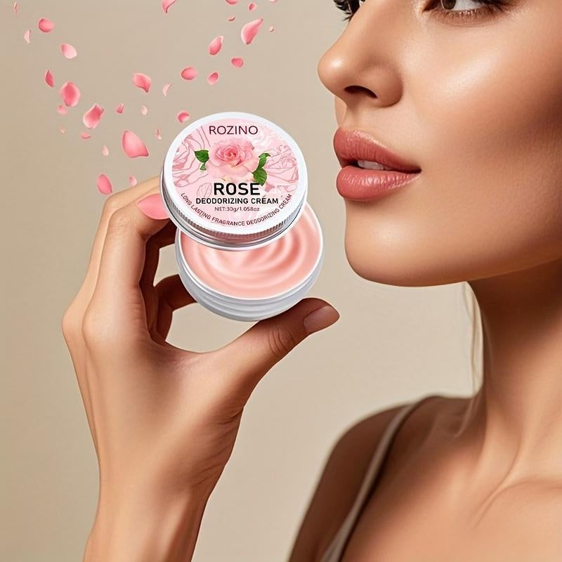 ROZINO Rose Deodorizing Cream - Long Lasting Fragrance Deodorant
