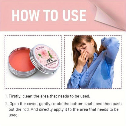 ROZINO Rose Deodorizing Cream | Long - lasting Fragrance, Say Goodbye to Odors, Awaken Confident Charm