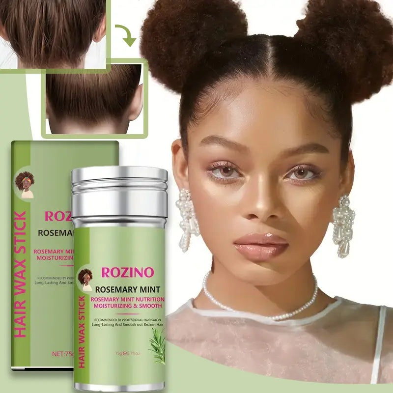 Rozino Rosemary Mint Hair Wax Stick 75g - Frizz Control & Long Lasting Hold