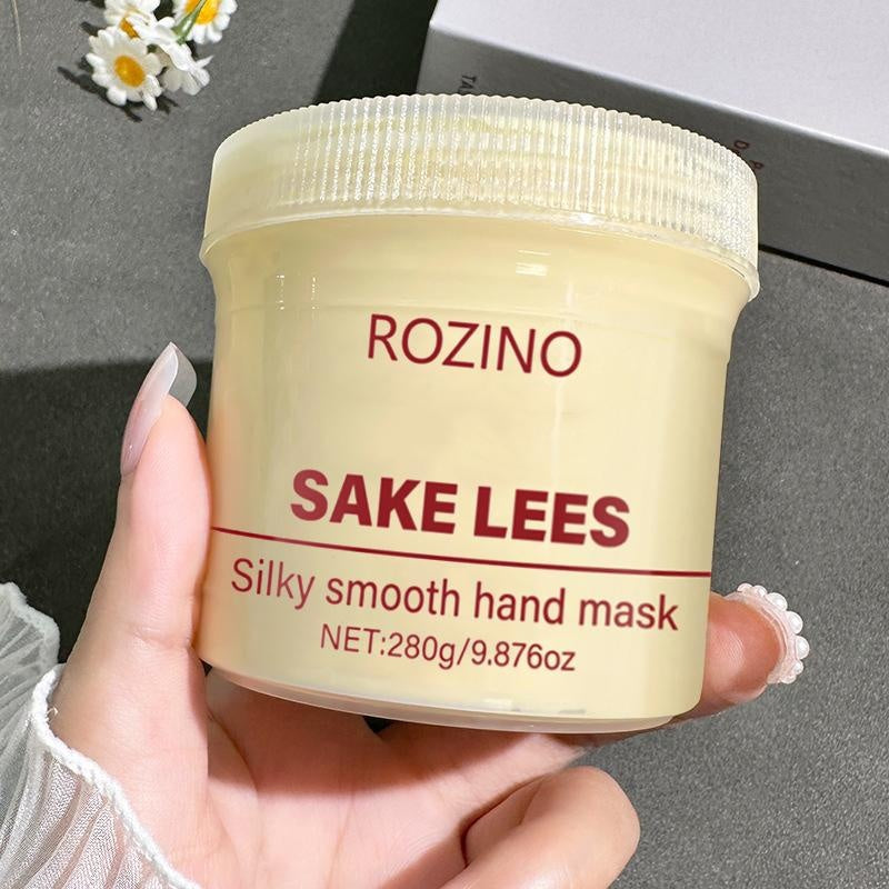 ROZINO Sake Lees Hand Mask - Moisturizing Hand Care Treatment, 280g