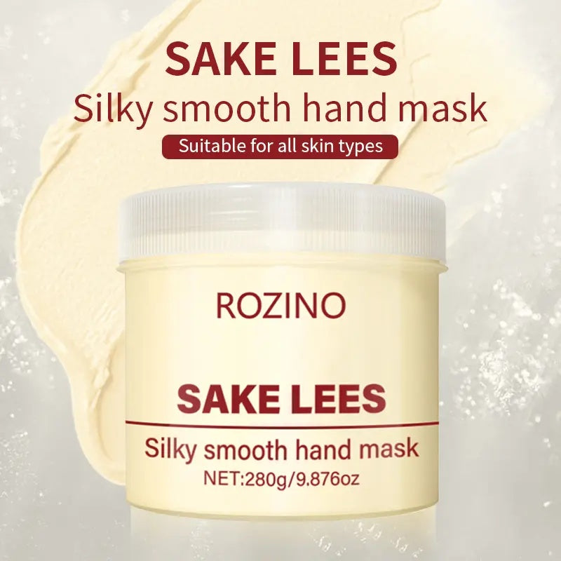 ROZINO Sake Lees Hand Mask - Moisturizing Hand Care Treatment, 280g
