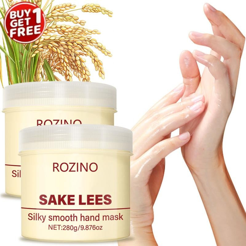 ROZINO Sake Lees Silky Smooth Hand Mask - Moisturizing Hand Care