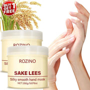 ROZINO Sake Lees Silky Smooth Hand Mask - Moisturizing Hand Care
