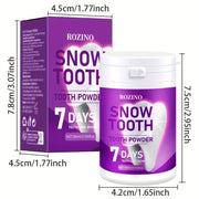 Rozino Snow Tooth Powder - 7-Day Teeth Whitening, Mint Flavor, 80ml