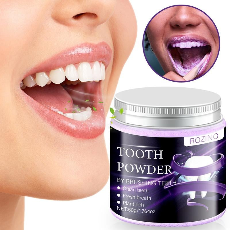ROZINO Natural Tooth Powder - Fresh Breath & Clean Teeth, 50g