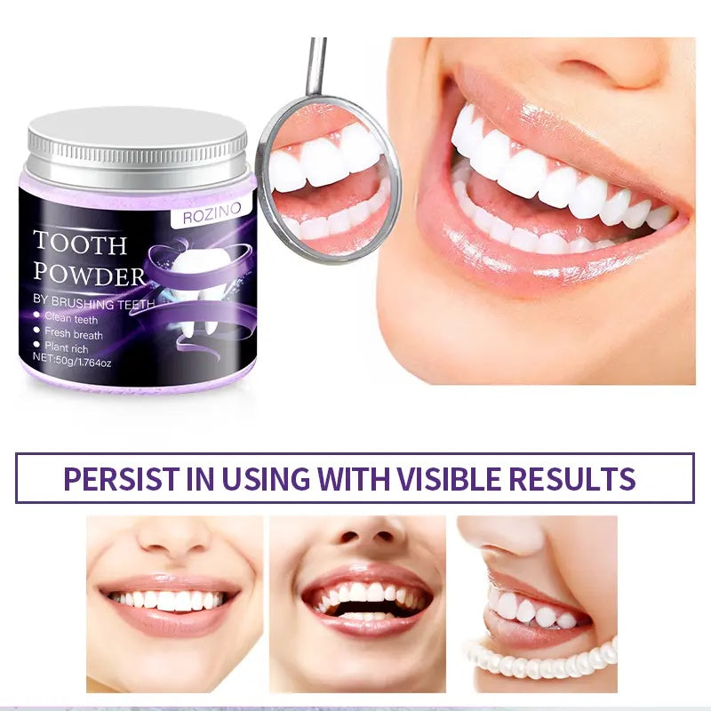 ROZINO Natural Tooth Powder - Fresh Breath & Clean Teeth, 50g