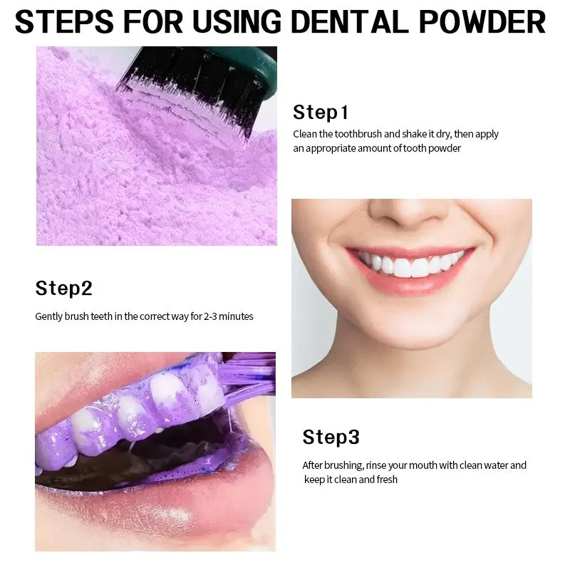 ROZINO Natural Tooth Powder - Fresh Breath & Clean Teeth, 50g