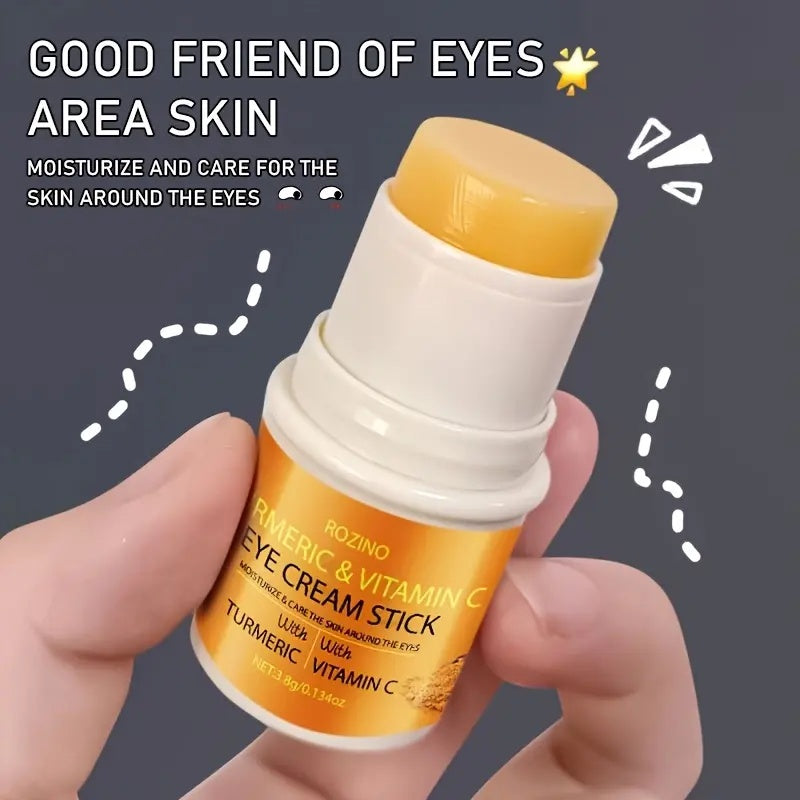 ROZINO Turmeric Eye Cream Stick - Hydrating Firming Anti-Wrinkle Treatment