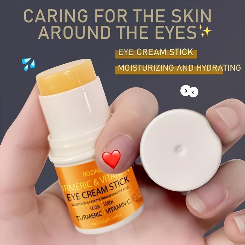 ROZINO Turmeric Eye Cream Stick - Hydrating Firming Anti-Wrinkle Treatment