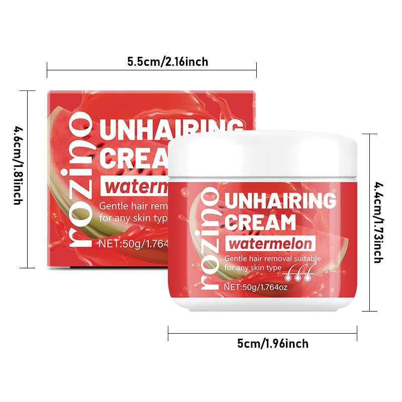 Rozino Watermelon Hair Removal Cream - Body & Bikini, 50g