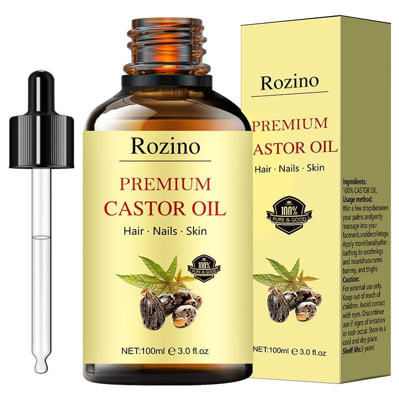 Rozino Premium Castor Oil for Beauty & Body Care