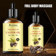 Rozino Premium Castor Oil for Beauty & Body Care