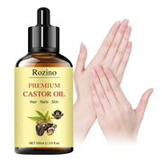 Rozino Premium Castor Oil for Beauty & Body Care