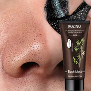 ROZINO Bamboo Charcoal Peel-Off Facial Mask - Blackhead Remover & Pore Cleanser, 60g