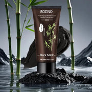 ROZINO Bamboo Charcoal Peel-Off Facial Mask - Blackhead Remover & Pore Cleanser, 60g