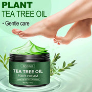 ROZINO Tea Tree Oil Foot Cream & Warming Cream Set - 2 Pack for Dry Cracked Feet