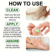 ROZINO Tea Tree Oil Foot Cream & Warming Cream Set - 2 Pack for Dry Cracked Feet