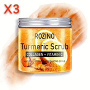 Rozino Turmeric Face Scrub with Collagen & Vitamin C - Moisturizing & Exfoliating
