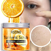 Rozino Turmeric Face Scrub with Collagen & Vitamin C - Moisturizing & Exfoliating