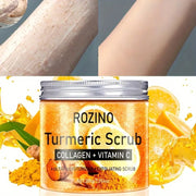 Rozino Turmeric Face Scrub with Collagen & Vitamin C - Moisturizing & Exfoliating