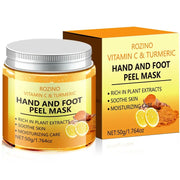 ROZINO Vitamin C & Turmeric Hand and Foot Masks - Exfoliating Moisture Care