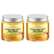 ROZINO Vitamin C & Turmeric Hand and Foot Masks - Exfoliating Moisture Care