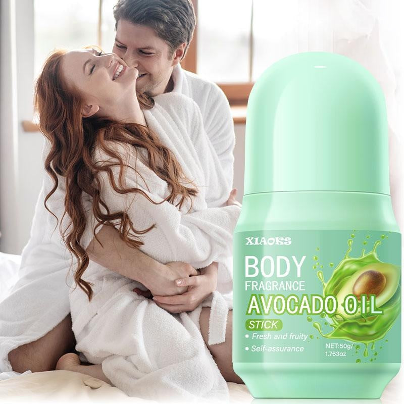 XIAOKS Avocado Oil Body Fragrance Stick - 50g Long-Lasting Scented Deodorant