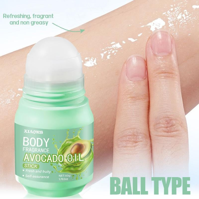 XIAOKS Avocado Oil Body Fragrance Stick - 50g Long-Lasting Scented Deodorant