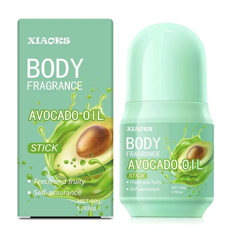 XIAOKS Avocado Oil Body Fragrance Stick - 50g Long-Lasting Scented Deodorant