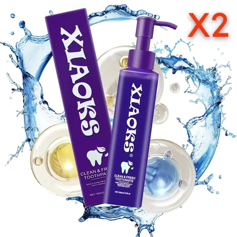 XIAOKS Clean & Fresh Toothpaste - Teeth Whitening & Bad Breath Control, 150ml