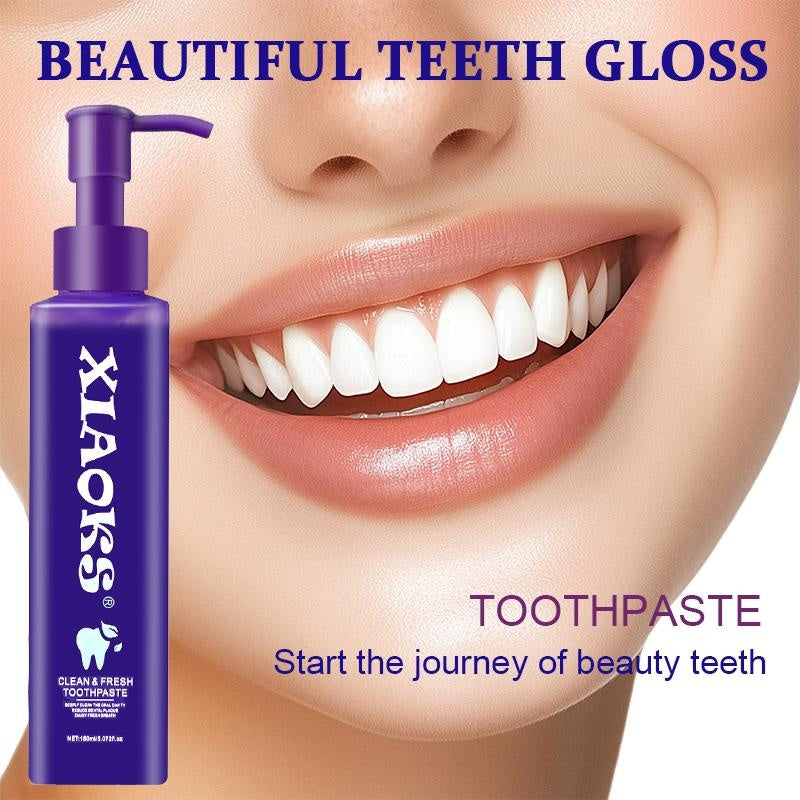 XIAOKS Clean & Fresh Toothpaste - Teeth Whitening & Bad Breath Control, 150ml