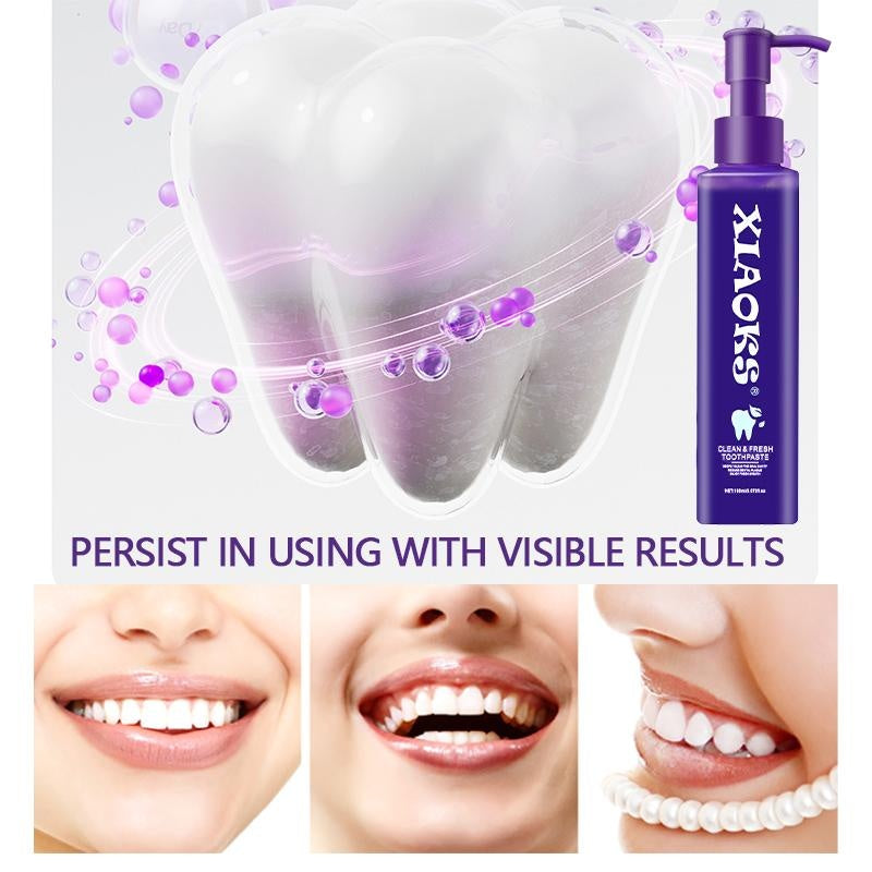XIAOKS Clean & Fresh Toothpaste - Teeth Whitening & Bad Breath Control, 150ml